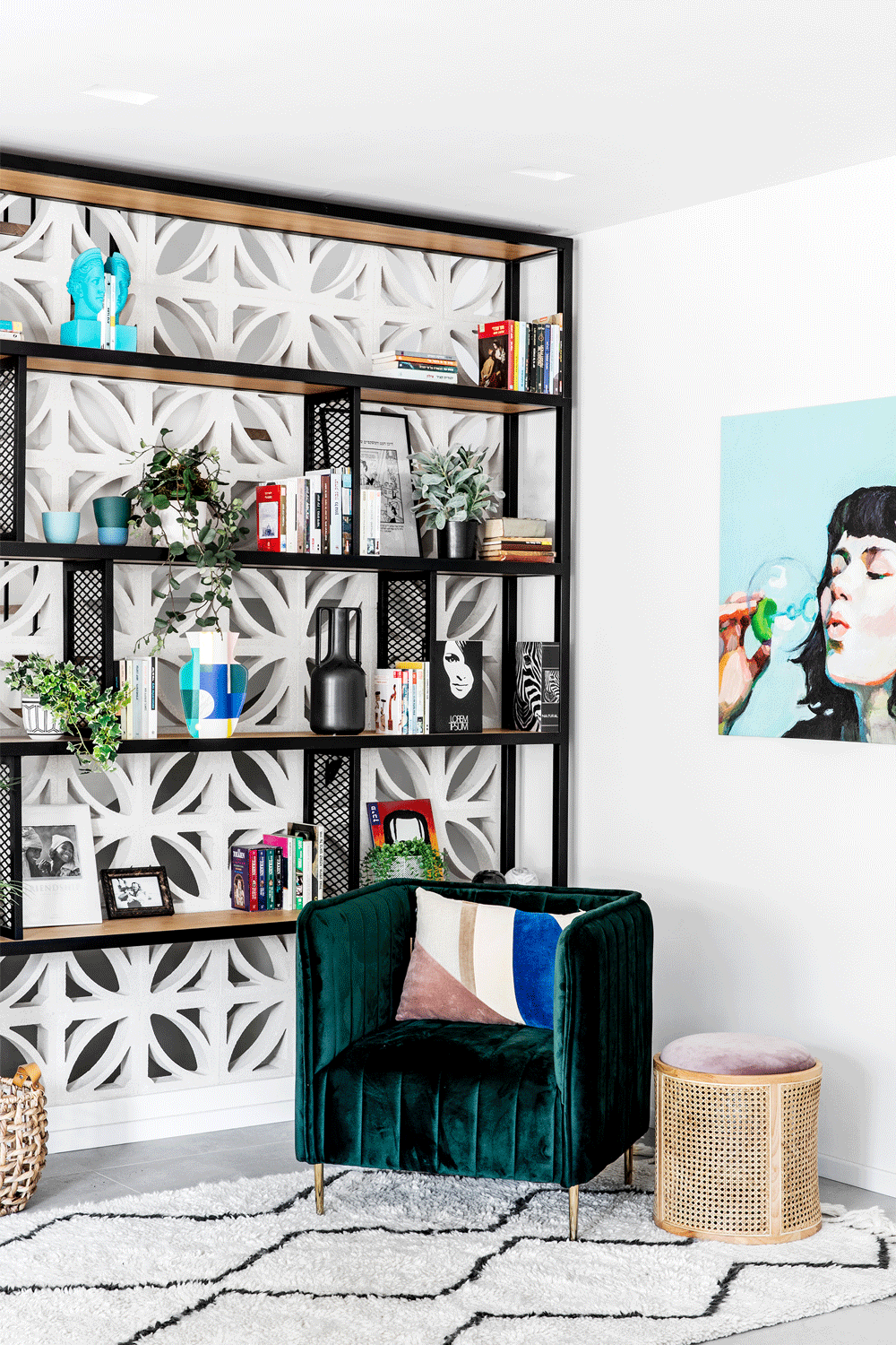 ספריה ומשרביית בטון